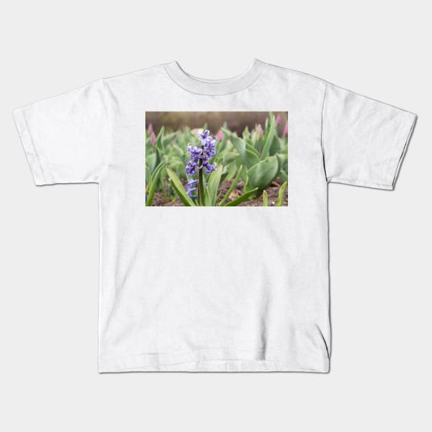 Purple rain in spring Kids T-Shirt by josefpittner